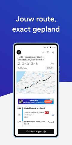 9292 reisplanner OV + e-ticket для Android — скриншот 4