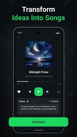 AI Music & Song Generator для Android — скриншот 3