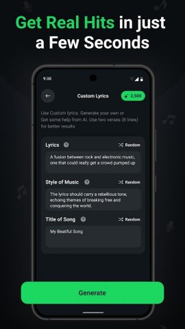 AI Music & Song Generator для Android — скриншот 4