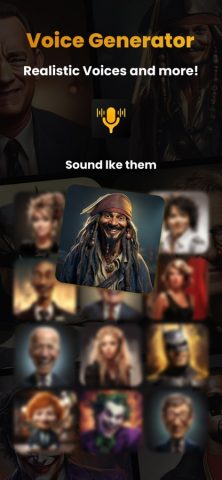 Vocalis AI — Celebrity AI App для iOS — скриншот 1