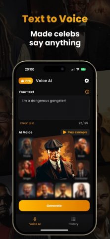 Vocalis AI — Celebrity AI App для iOS — скриншот 2