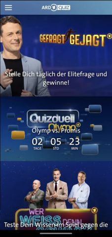 ARD Quiz для Android — скриншот 1