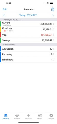 Account Tracker Pro для iOS — скриншот 1