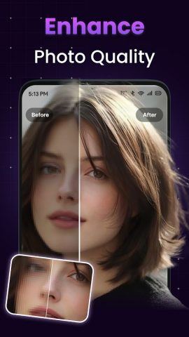 Aiphoto — AI Photo Enhancer для Android — скриншот 1