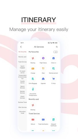 Air China для Android — скриншот 4