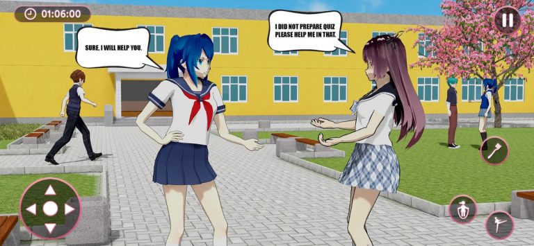 Anime School Girls Simulator для iOS — скриншот 2