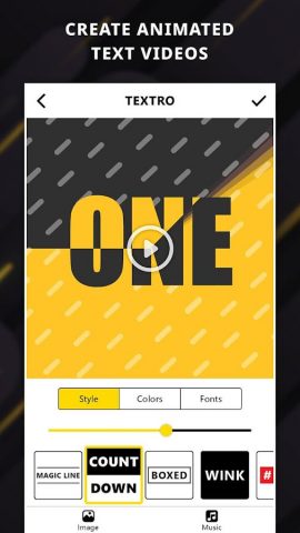Анимированный текст :Textro для Android — скриншот 1