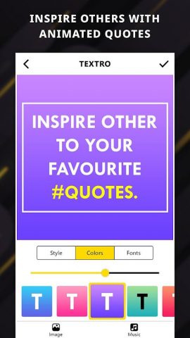 Анимированный текст :Textro для Android — скриншот 2