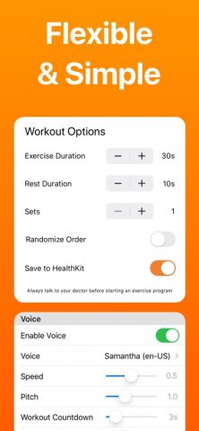 At Home HIIT Workout Exercises для iOS — скриншот 4