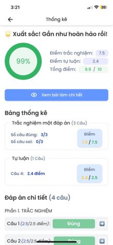 Azota Student для iOS — скриншот 5