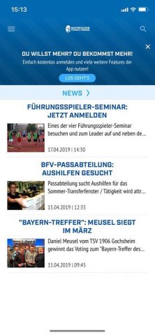 BFV для iOS — скриншот 1