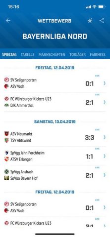BFV для iOS — скриншот 3