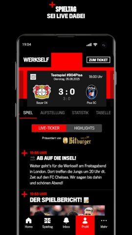 Bayer 04 Leverkusen для Android — скриншот 5