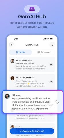 Blue Mail — Email Mailbox для iOS — скриншот 1