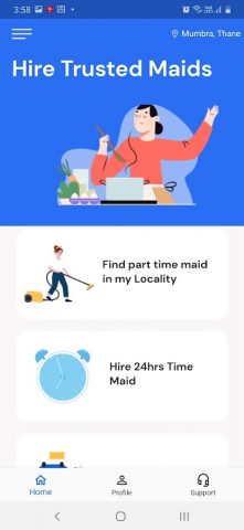 Bookmybai — Maids, Cook, Nanny для Android — скриншот 1