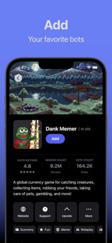 Bots for Discord для iOS — скриншот 2
