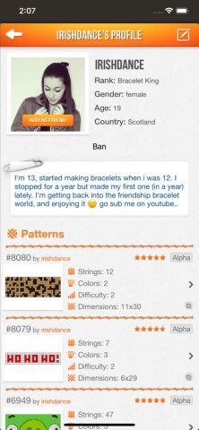 BraceletBook для iOS — скриншот 5