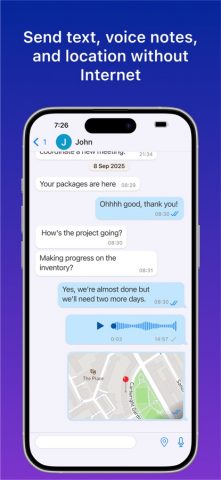 Bridgefy — Offline Messages для iOS — скриншот 1