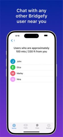 Bridgefy — Offline Messages для iOS — скриншот 3