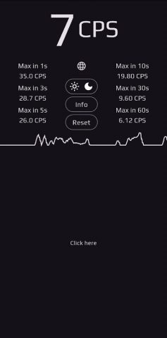 CPS Test — Кликер Челендж для Android — скриншот 2