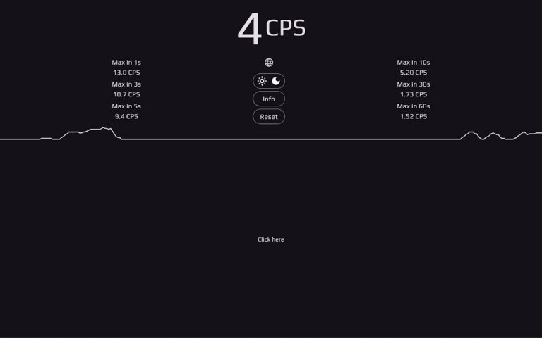 CPS Test — Кликер Челендж для Android — скриншот 4