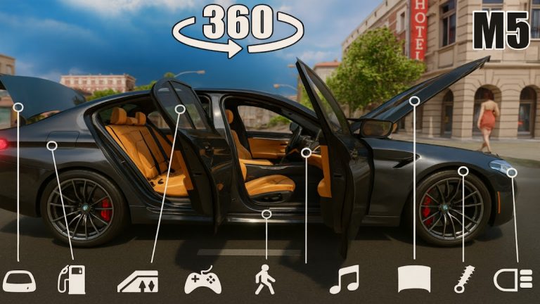 Car Sim M5 and C63 для Android — скриншот 3