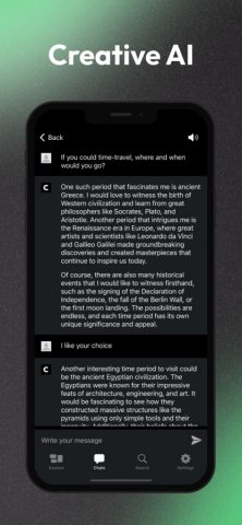 Character AI chatbot assistant для iOS — скриншот 5