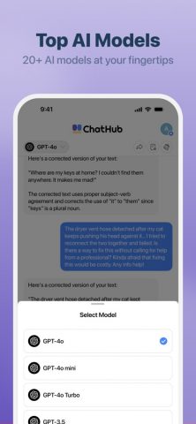 ChatHub — All-in-One AI Client для iOS — скриншот 2