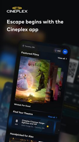 Cineplex Entertainment для Android — скриншот 1