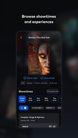 Cineplex Entertainment для Android — скриншот 2