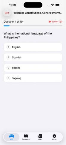 Civil Service Exam Reviewer для iOS — скриншот 2