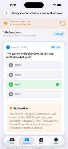 Civil Service Exam Reviewer для iOS — скриншот 3
