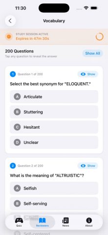 Civil Service Exam Reviewer для iOS — скриншот 5