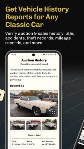 Classic Car VIN Lookup для Android — скриншот 3