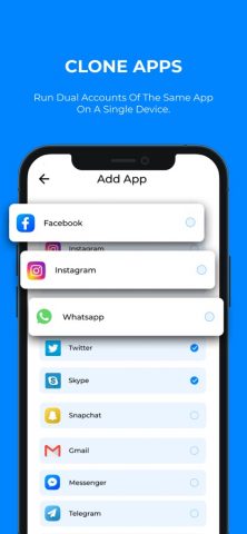 Clone App — Multiple Accounts для iOS — скриншот 3