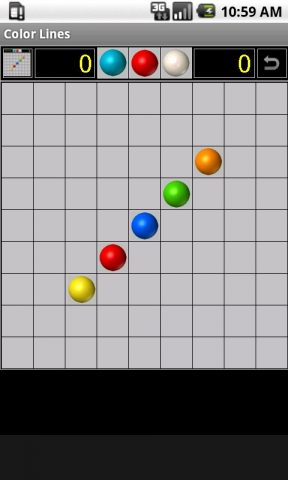 Color Lines для Android — скриншот 1