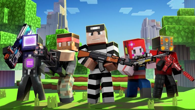 Cops N Robbers:Pixel Craft Gun для Android — скриншот 1
