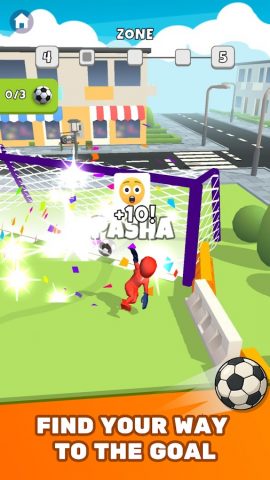 Crazy Kick! Fun Football game для Android — скриншот 1