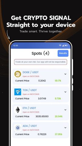 Crypto signals bitcoin Signal для Android — скриншот 2