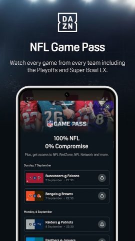 DAZN — Watch Live Sports для Android — скриншот 2