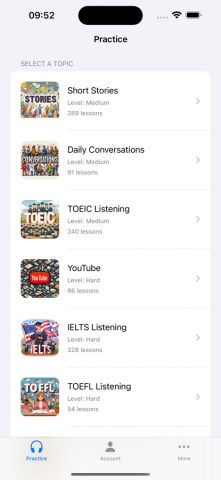 Daily Dictation English для iOS — скриншот 1