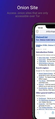 Dark Web Browser для iOS — скриншот 3