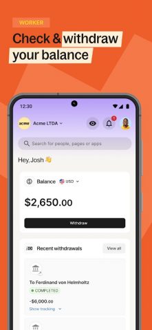 Deel: Global Payroll & HR для Android — скриншот 3