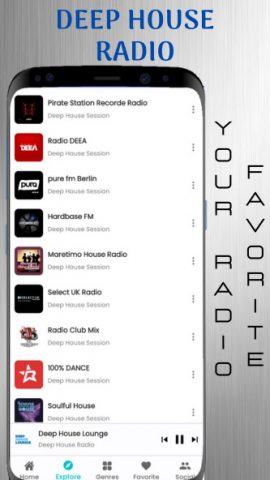 Deep House Radio для Android — скриншот 1