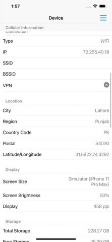 Device Info Tool для iOS — скриншот 2