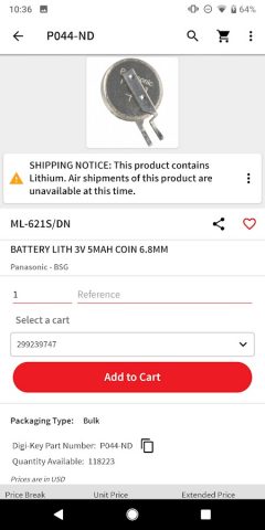 DigiKey для Android — скриншот 5