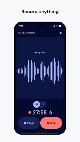 Диктофон для Android — скриншот 1