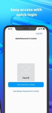 Диспетчер паролей AlphaPass для iOS — скриншот 3