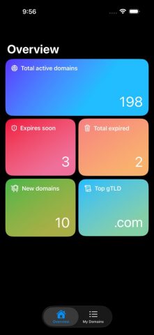 Domian — Domain Management для iOS — скриншот 1