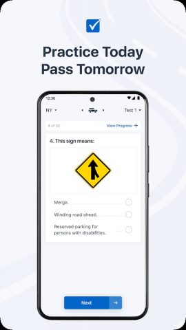 Driver Written Test: 2026 Test для Android — скриншот 3